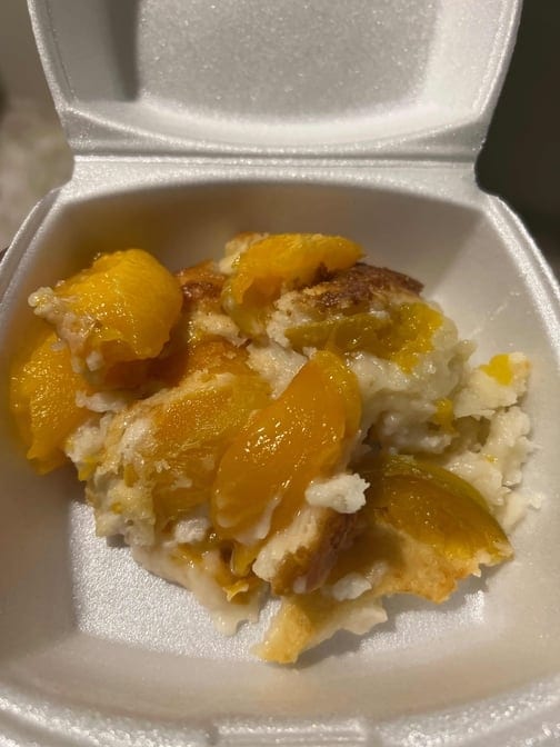 Peach Cobbler.